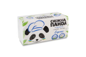 Рушники листові Сніжна панда Експрес 2 шари, 120 листів